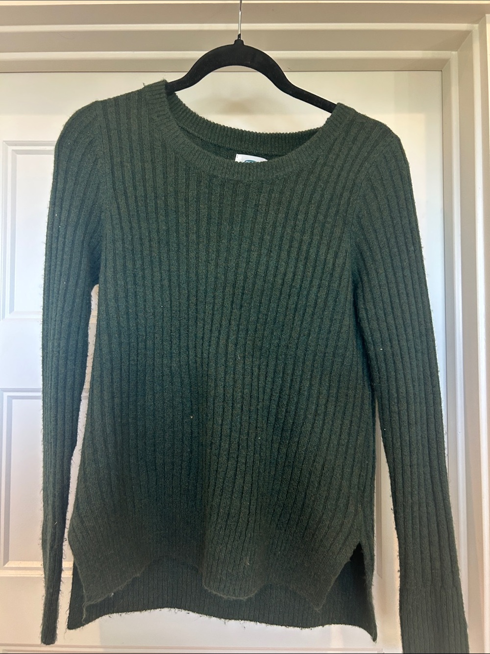 Old Navy Olive Ribbed Crewneck Sweater